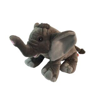 Wild Republic Gray Elephant 11" Plush Stuffed Animal Toy K&M International